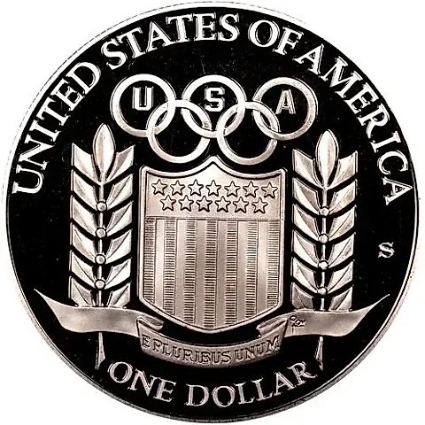 1 Dollar 1992, S, Barcelona Olympics [USA] — 1