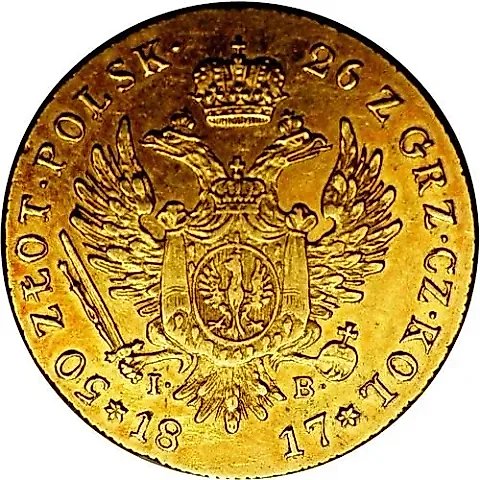 50 Zlotych 1817, IB — 1