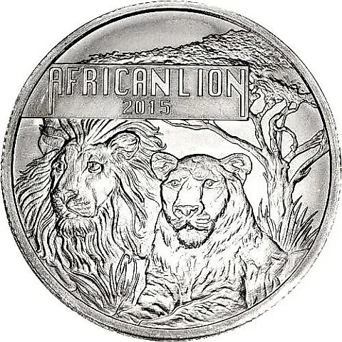 5000 Francs 2015, African Lion [Burundi] — 1
