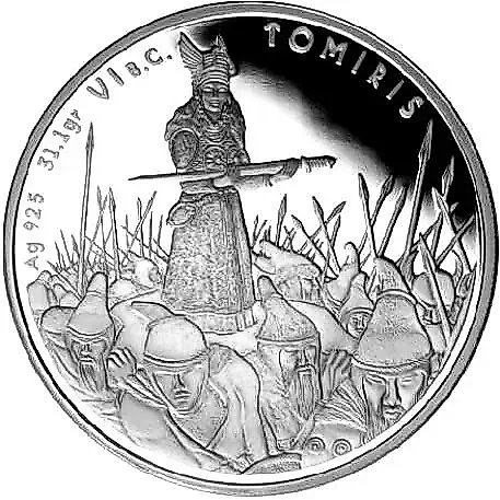 100 Tenge 2010, Tomyris [Kazakhstan] Proof — 1