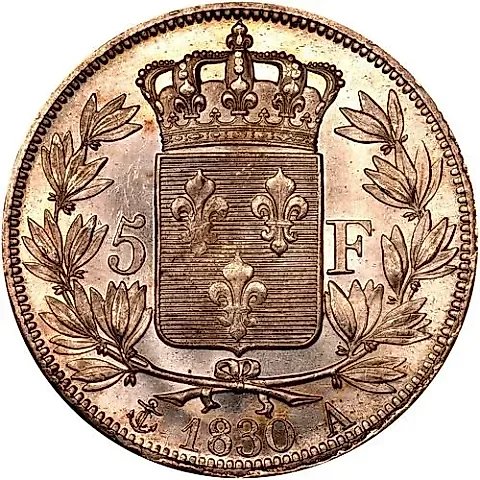 5 Francs 1830, Charles X [France] — 1