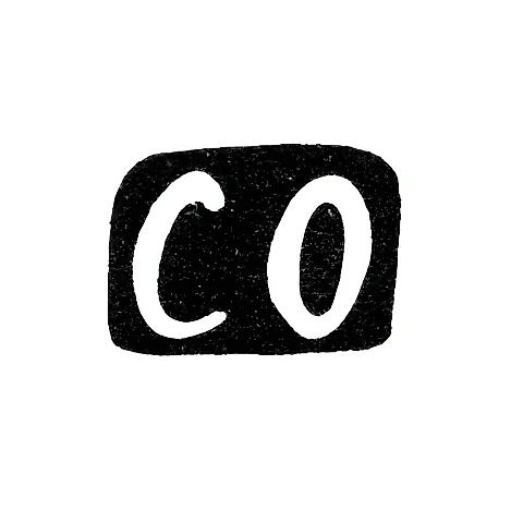 Клеймо мастера Орениус Карлос Готтфрид - Тарту - инициалы "CO" - 1841-1854 гг.