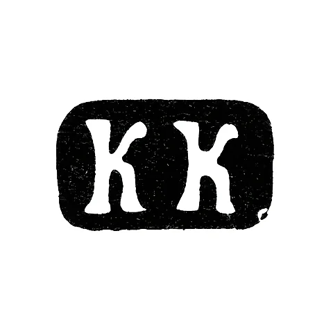 Master's Mark of Konstantin Yegorovich Knyazev - Moscow - initials "KK" - 1885-1889
