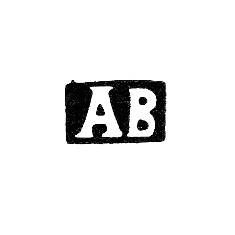 Master's Mark of Andrey Wilhelm Vekman - Moscow - initials "AV" - 1860-1884
