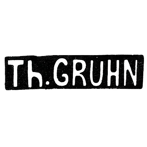 Клеймо мастера Грюн Т. - Рига - инициалы "Th.GRUHN" - начало 20 века