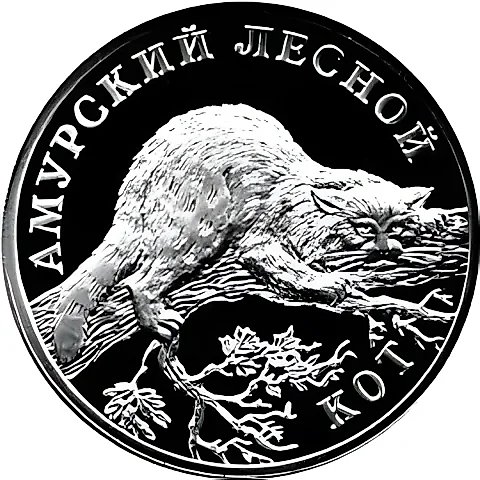 1 рубль 2004, СПМД, кот Proof — 1