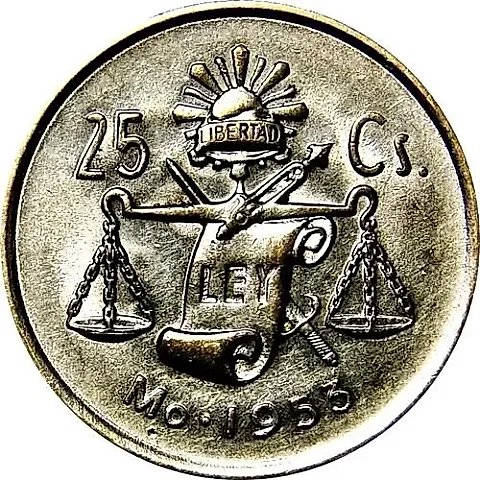 25 сентаво 1953 [Мексика] — 1