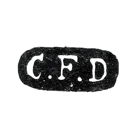 Клеймо мастера Девиц Карл Фридрих - Ленинград - инициалы "C.F.D"