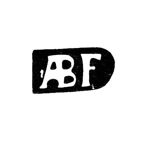 Клеймо мастера Брахфельд Андреас - Рига - инициалы "ABF"