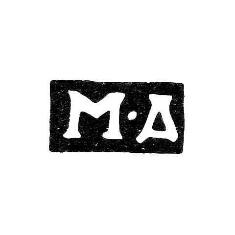 Mark of an Unknown Moscow Master - Initials "M-D" - 1790-1793