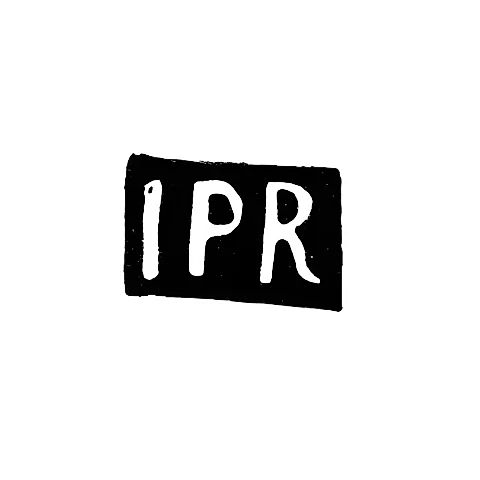 Клеймо мастера Роберс Иоганн Петер - Москва - инициалы "IPR" - середина 18 века