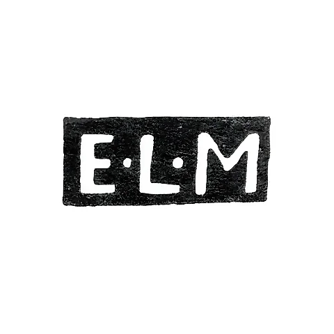 Клеймо неизвестного мастера Ленинграда - инициалы "E-L-M" - 1780-1782 гг.