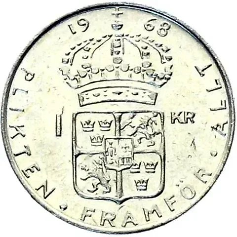 1 Krona 1968, U [Sweden] — 1