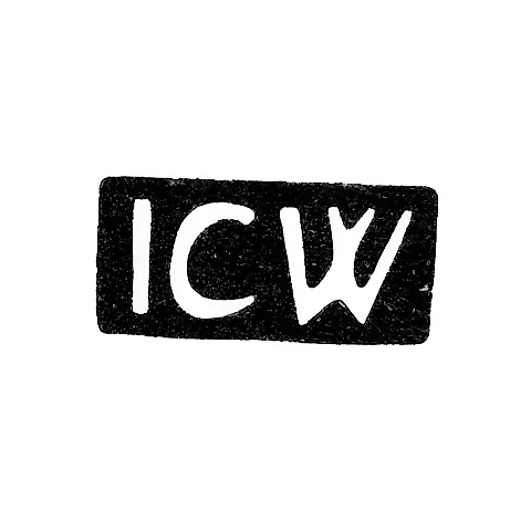 Клеймо мастера Вихман Иоганн Карл - Рига - инициалы "ICW" - 1797 г.