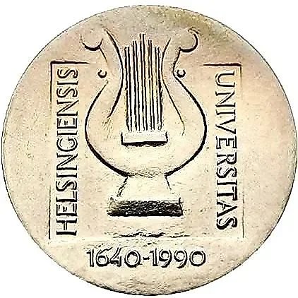 100 Markkaa 1990, H-M, Harp [Finland] — 1