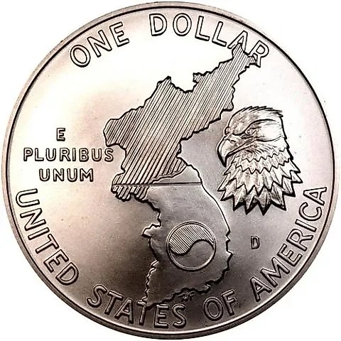 1 Dollar 1991, D, Korean War [USA] — 1