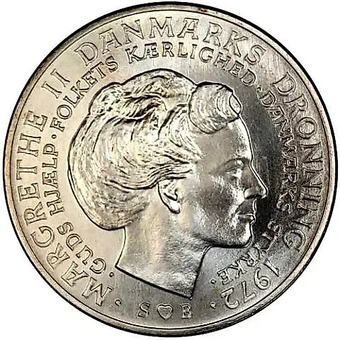 10 Kroner 1972, Frederik IX - Margrethe II [Denmark] — 1