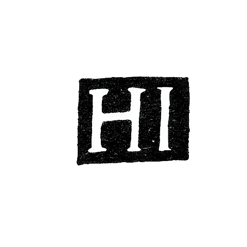 Клеймо мастера Иржи Ганс (Irzy Hans) - Вильно - инициалы "HI" - 1687 г.