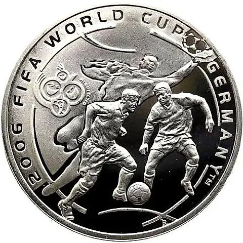 100 Drams 2004, FIFA World Cup in Germany [Armenia] Proof — 1