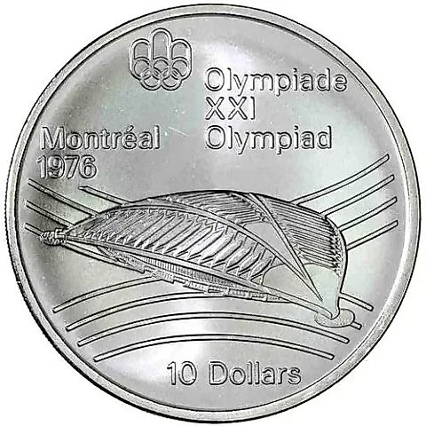 10 Dollars 1976, Olympic Velodrome [Canada] — 1