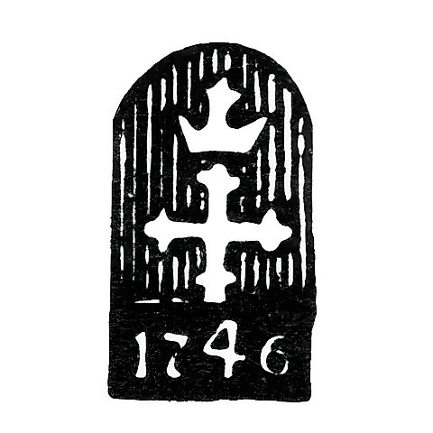 Городское клеймо Кострома 1746 г. "Крест под короной"