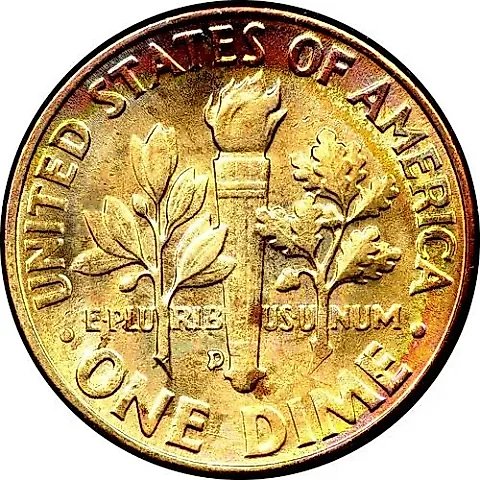 10 Cents 1959, D, Mint Mark "D" - Denver [USA] — 1