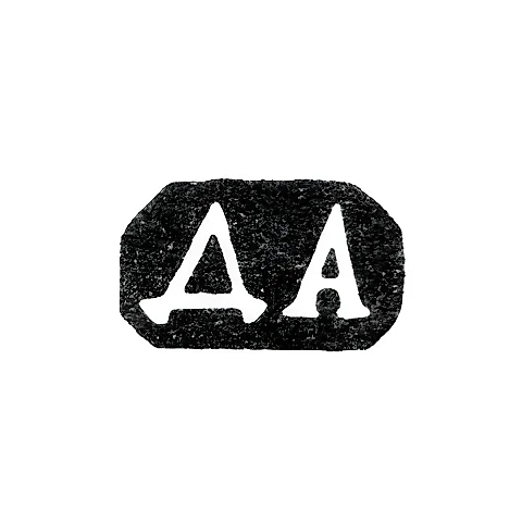 Master's Mark of Dmitry Andreev - St. Petersburg - initials "DA" - 1835-1860