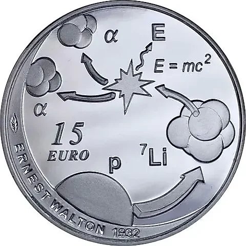 15 евро 2015, Эрнест Уолтон [Ирландия] Proof — 1