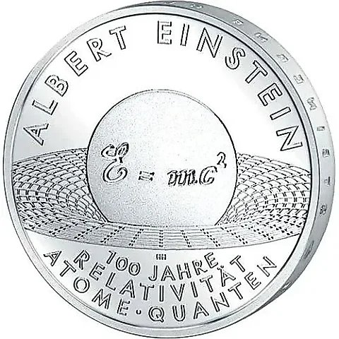 10 euro 2005, J, Einstein [Germany] — 1