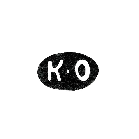 Master's Mark of Osipov K. - Leningrad - initials "K-O"