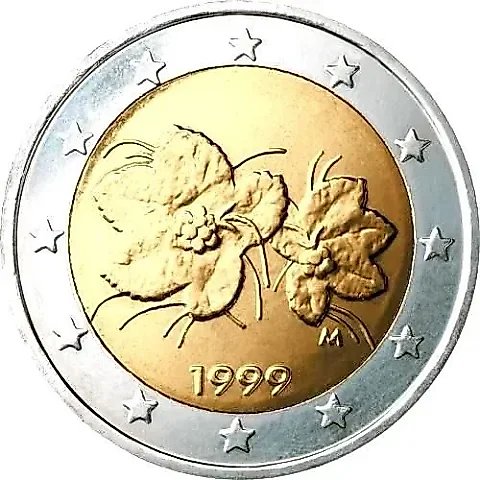 2 Euro 1999, M, Regular issue of Finland [Finland] — 2