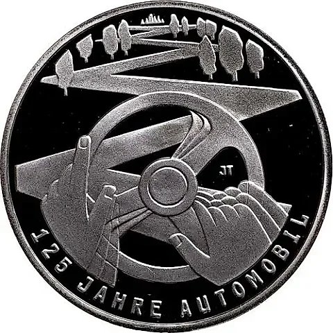 10 евро 2011, F, 125 лет автомобилю [Германия] Proof — 1