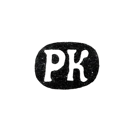 Maker's Mark of Robert Kokhun - Leningrad - initials "RK" - 1874-1883