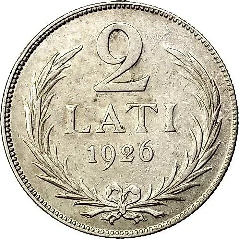2 лата 1926 [Латвия] — 2