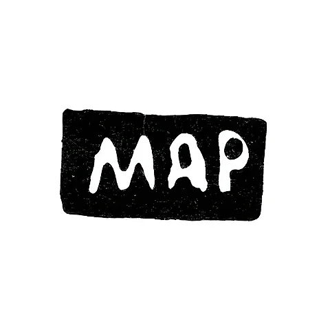 Клеймо мастера Романов Михаил Андреев - дер. Есютино Красносельской в. - инициалы "МАР" - 1890-е гг.