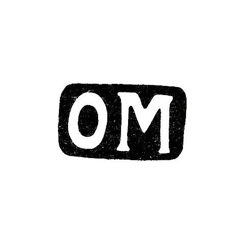 Maker's Mark of Master Otto Maxelius - St. Petersburg - initials "OM" - 1891-1898