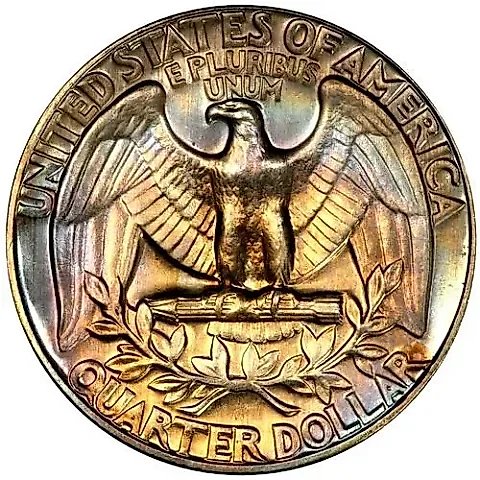 25 центов 1970, D, знак монетного двора "D" - Денвер [США] — 1