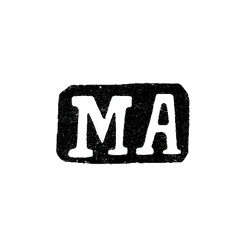 Master's Mark of Matrena Andreevna Andreeva - Moscow - initials "MA" - 1894-1908