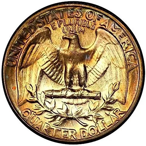 25 Cents 1969, D, Mint Mark "D" - Denver [USA] — 1
