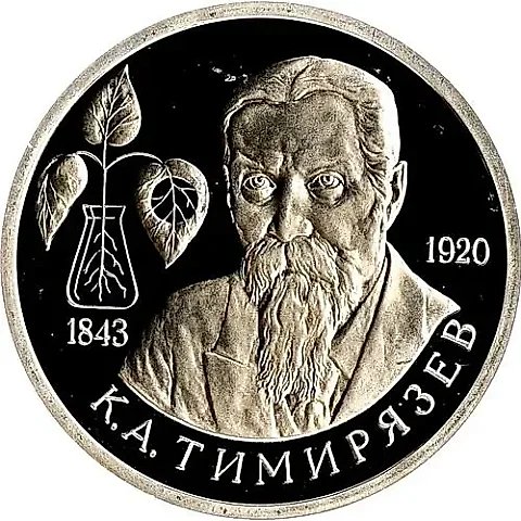 1 рубль 1993, ММД, Тимирязев Proof — 1