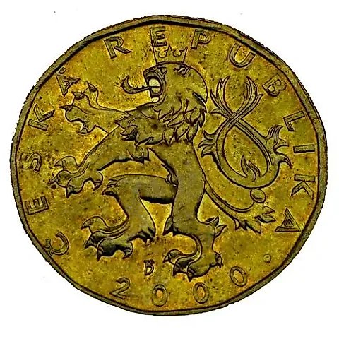 20 Korun 2000, Millennium - Turn of the Millennium [Czech Republic] — 1