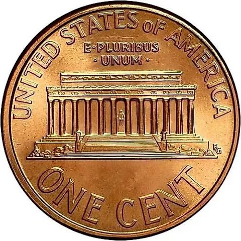 1 цент 1995, без обозначения монетного двора [США] — 1