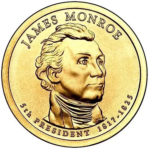 1 Dollar 2008, P, James Monroe [USA] — 2