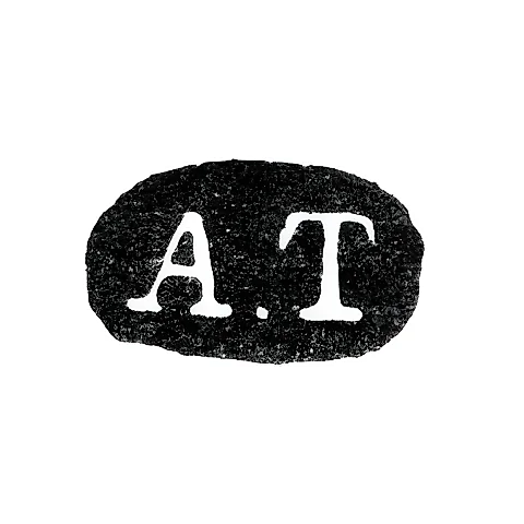 Master's Mark of A. Tobinkov - Leningrad - initials "A.T" - 1870-1872