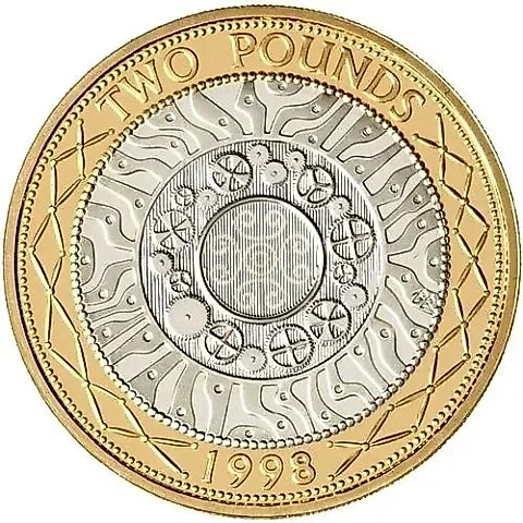 2 фунта 1998 [Великобритания] — 1