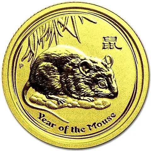 5 Dollars 2008, P, Year of the Mouse [Australia] — 1