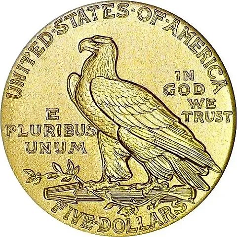 5 Dollars 1914, Indian Head [USA] — 1