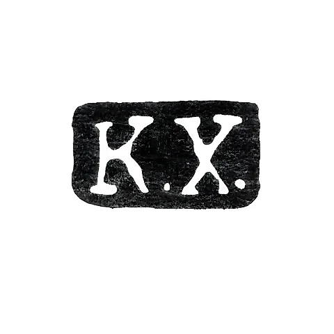 Master's Mark of K. Kholshchevnikov - St. Petersburg - initials "K.Kh." - 1849-1862