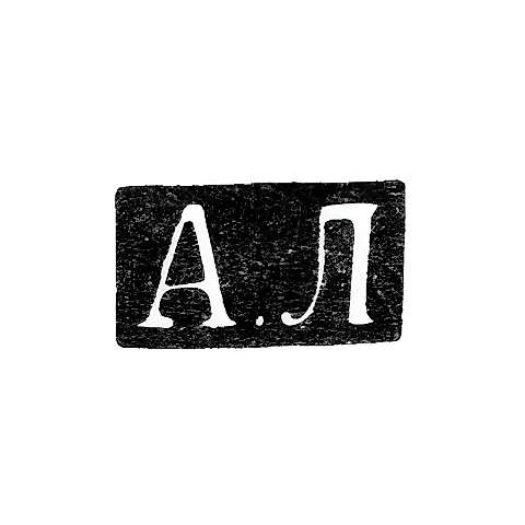 Master's Mark of Alexander Ilyich Lokin - Saint Petersburg - initials "A.L" - 1882-1898