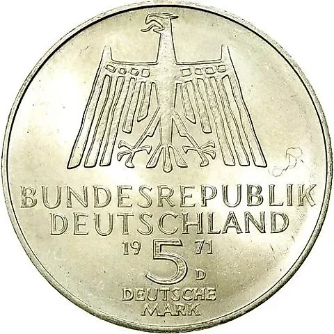 5 Marks 1971, Dürer [Germany / FRG] — 1